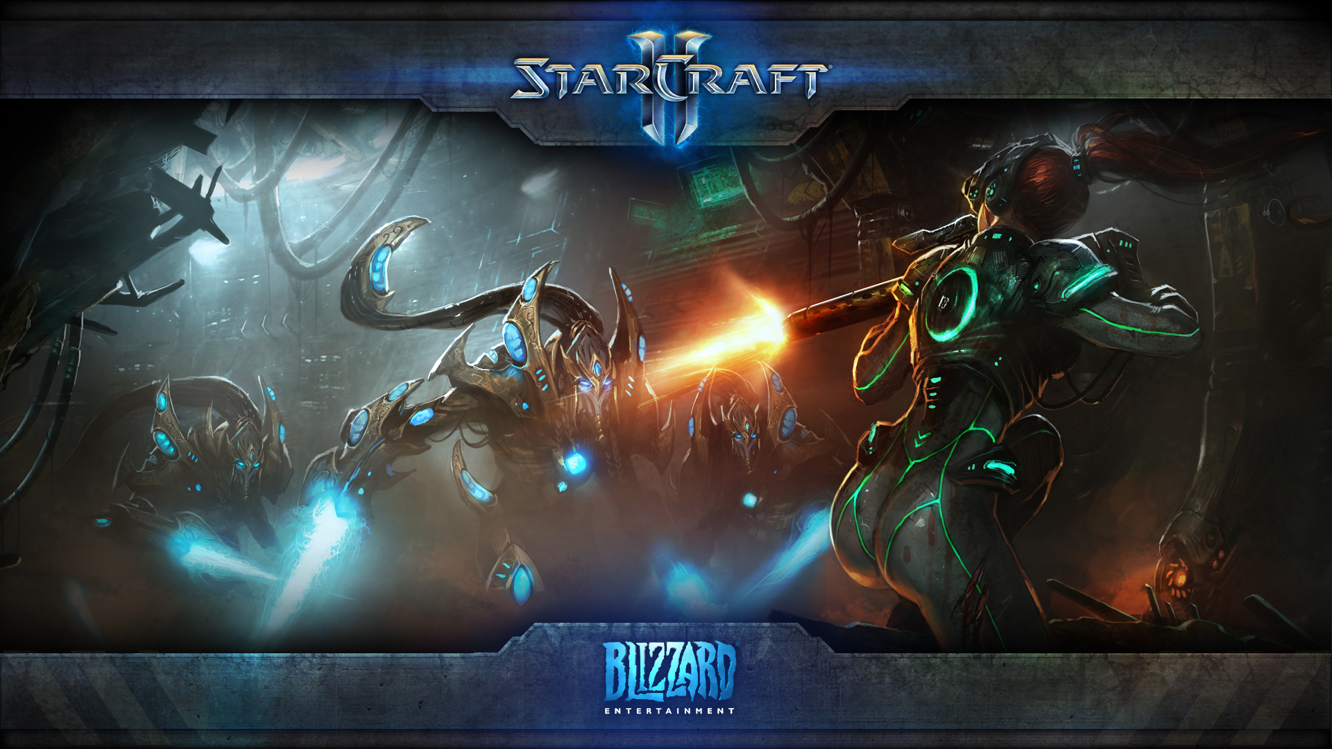 Wallpaper Warcraft Starcraft