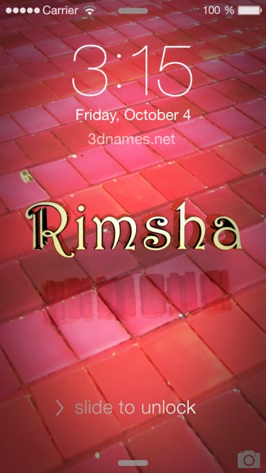Pre Of Red Tiles For Name Rimsha