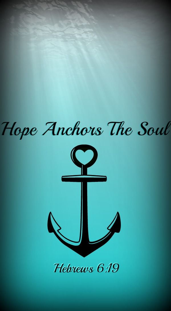 Anchor Ocean Scripture Christian Phone Wallpaper Background