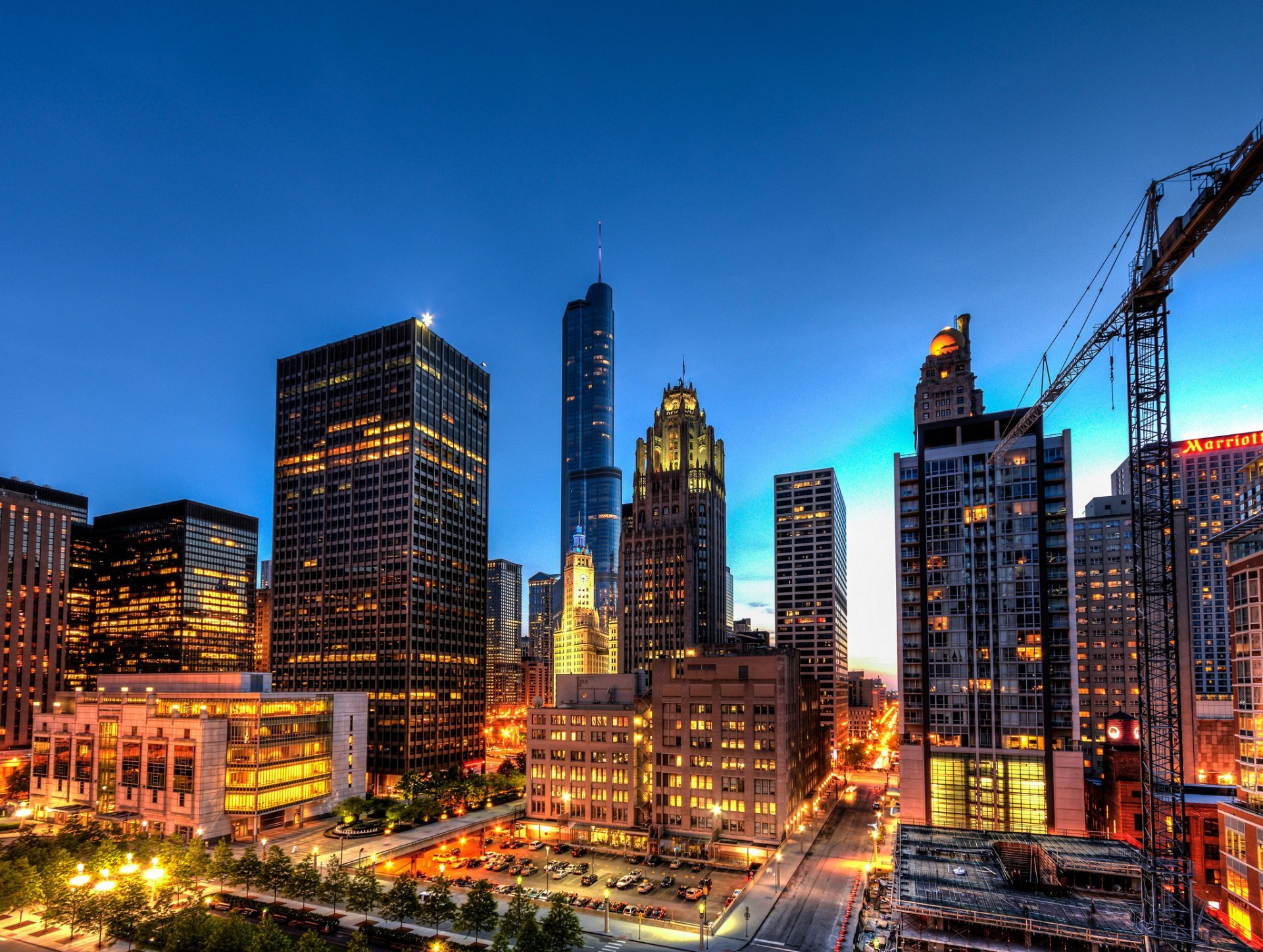 Usa Illinois Chicago Buildings Skysrapers High Resolution
