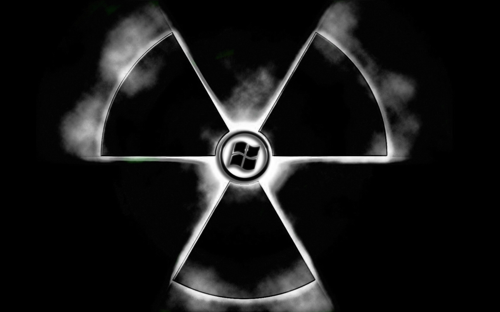Windows Radiation Symbol Wallpaper