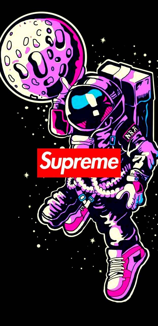 Supreme Astronaut Wallpaper iPhone