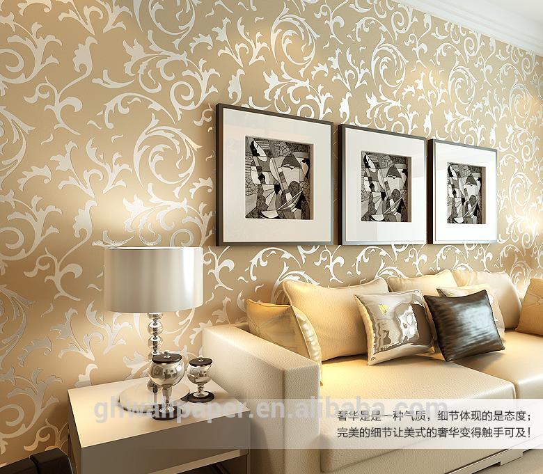 Design Home Decor 3d Wallpaper Silver Metallic Buy