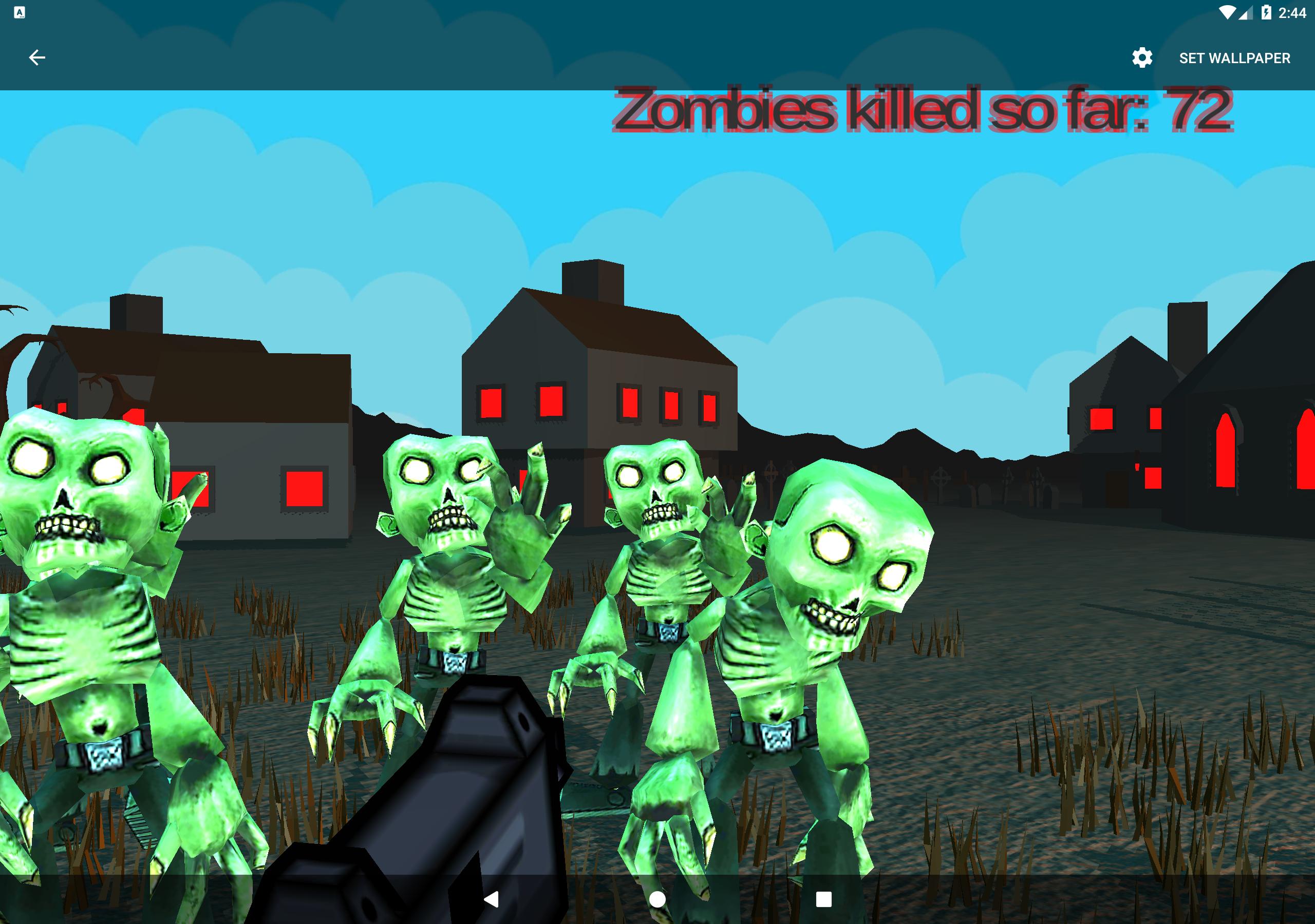 Zombie Invasion Interactive Live Wallpaper For Android