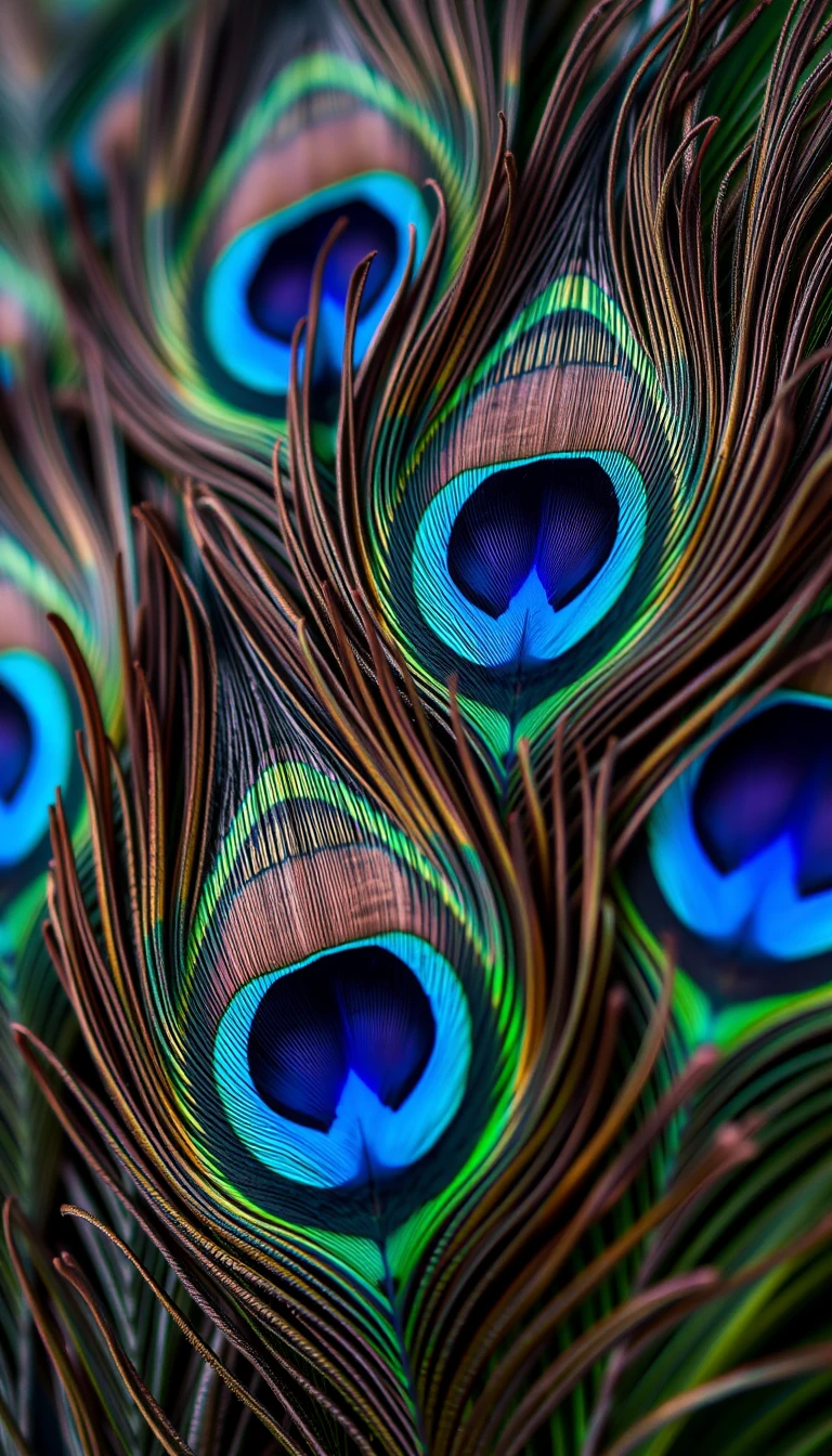 Peacock Feathers Wallpaper