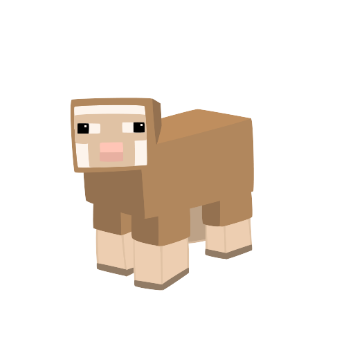 Minecraft Baby Sheep Wallpaper Brown By