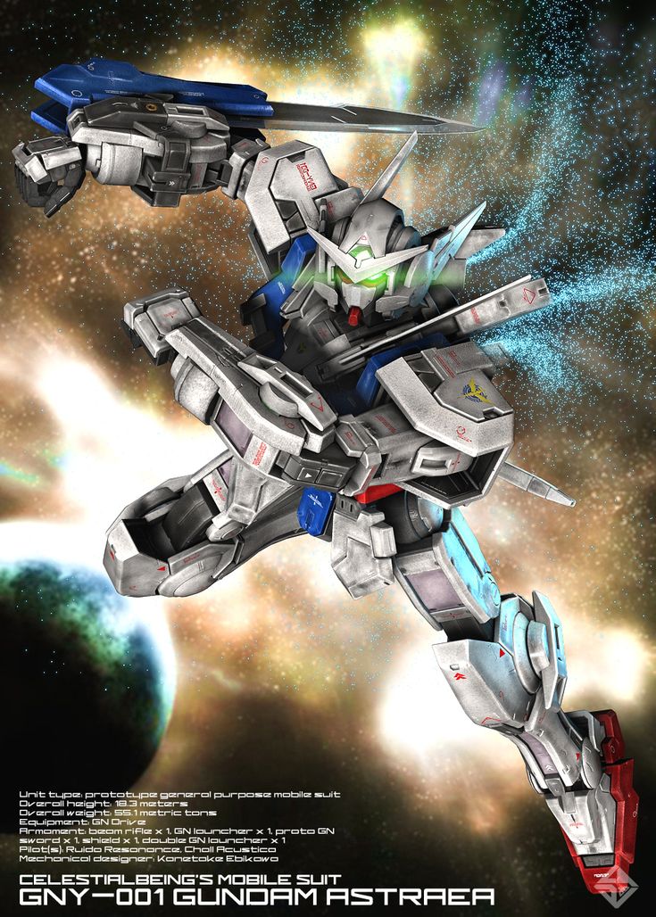 GNY 001 GUNDAM ASTRAEA by Ladav01 on deviantART Gundam Gundam
