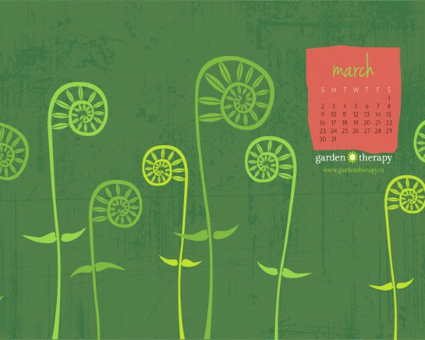 Therapy Calendar March Printable Or Desktop Mobile Wallpaper