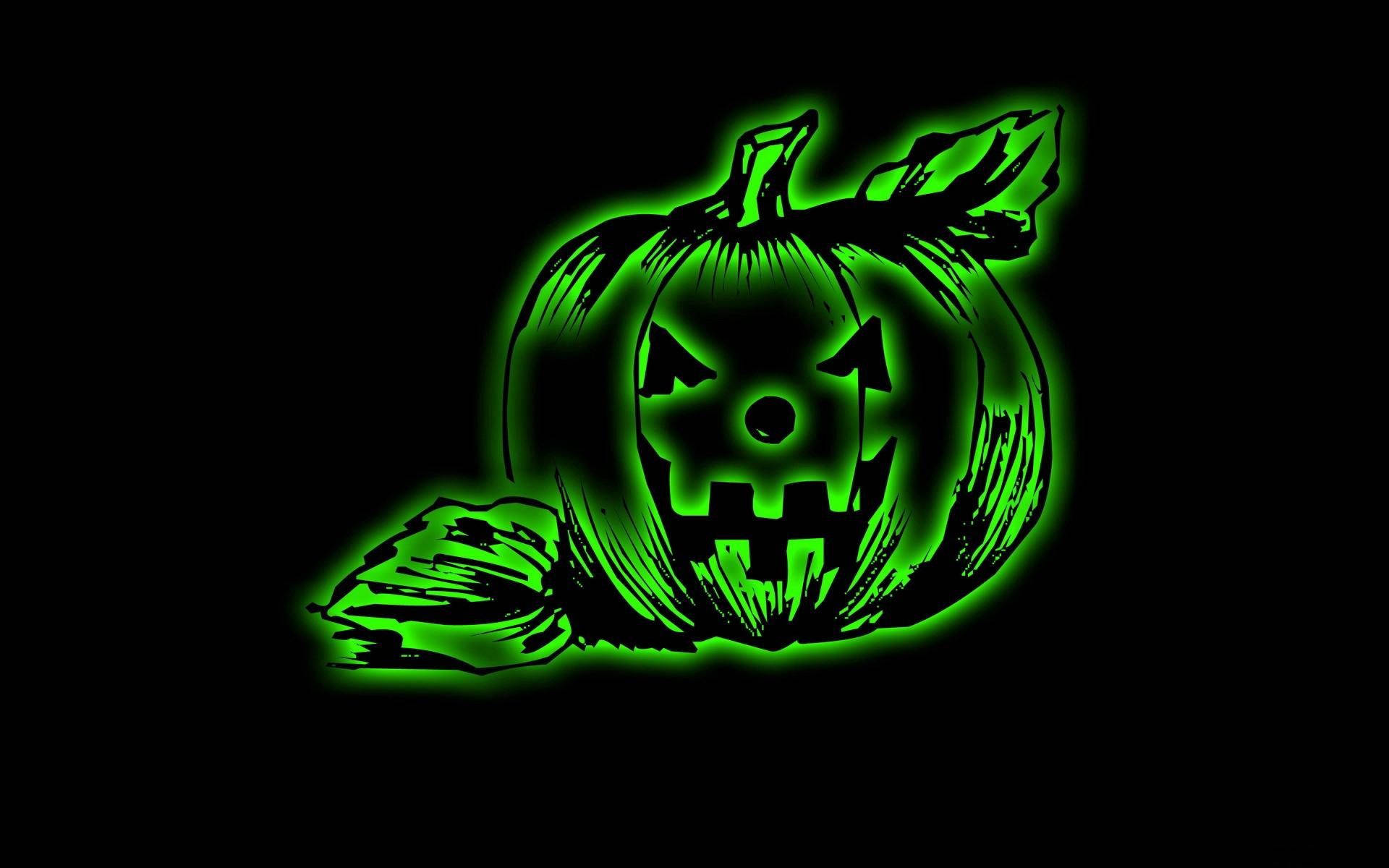 Neon Green Halloween Pumpkin 491phqhcpr4qif1l Wallpaper
