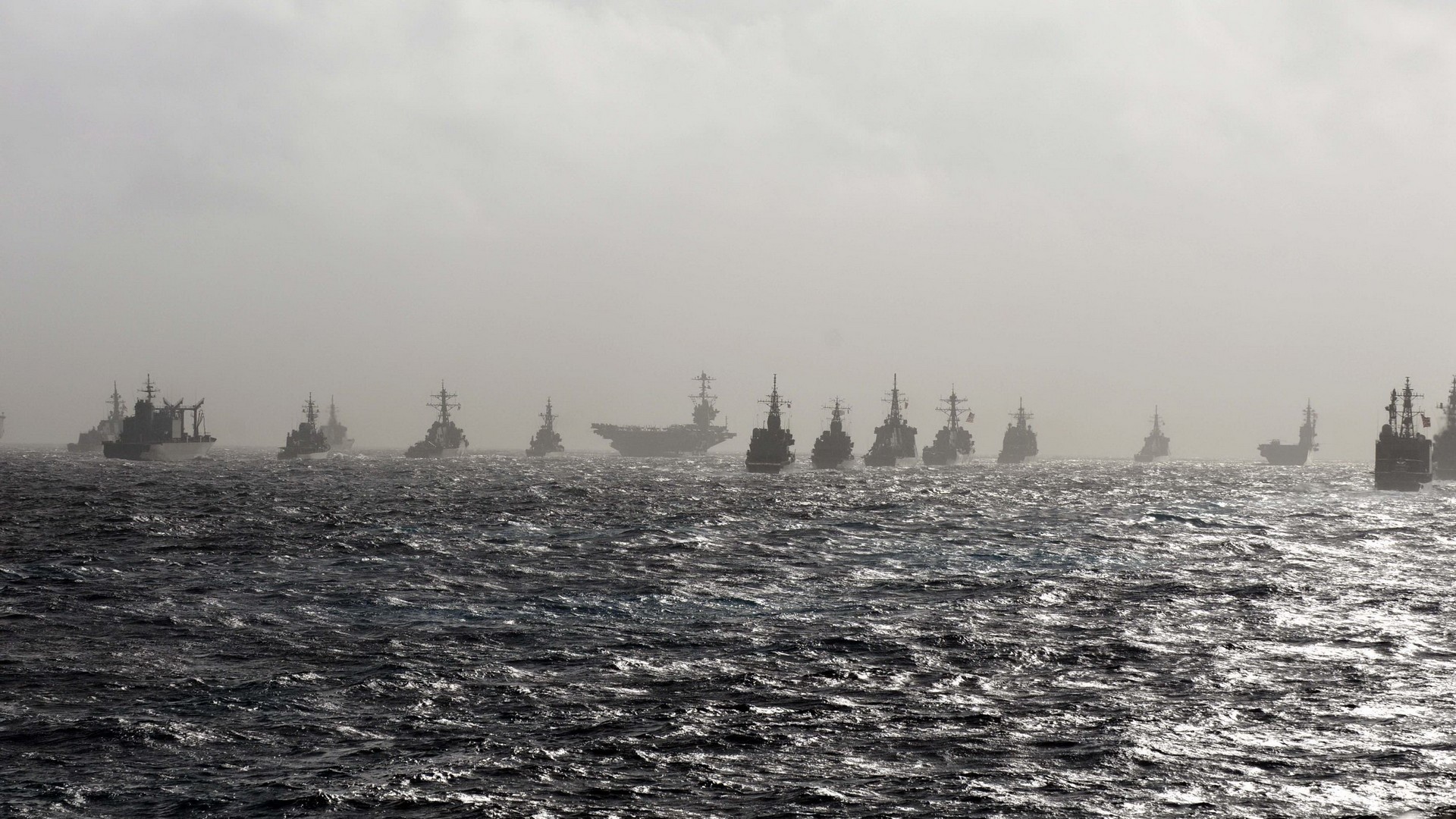 Battleship Ships Ocean Aircraft Carrier Navy Fleet military wallpaper