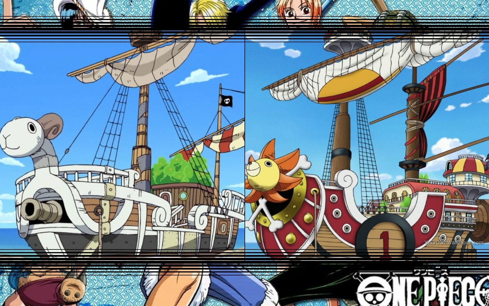 One Piece Strawhat Pirate Ships Wallpaper by weissdrum 1680x1050