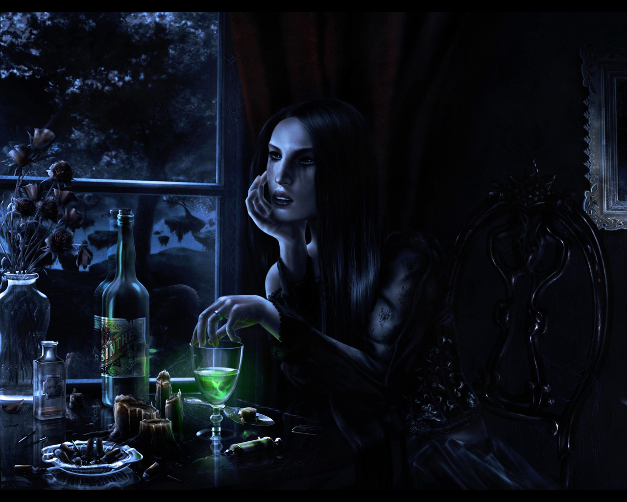 our latest collection of evil witch wallpaper for the coming Halloween 1280x1024