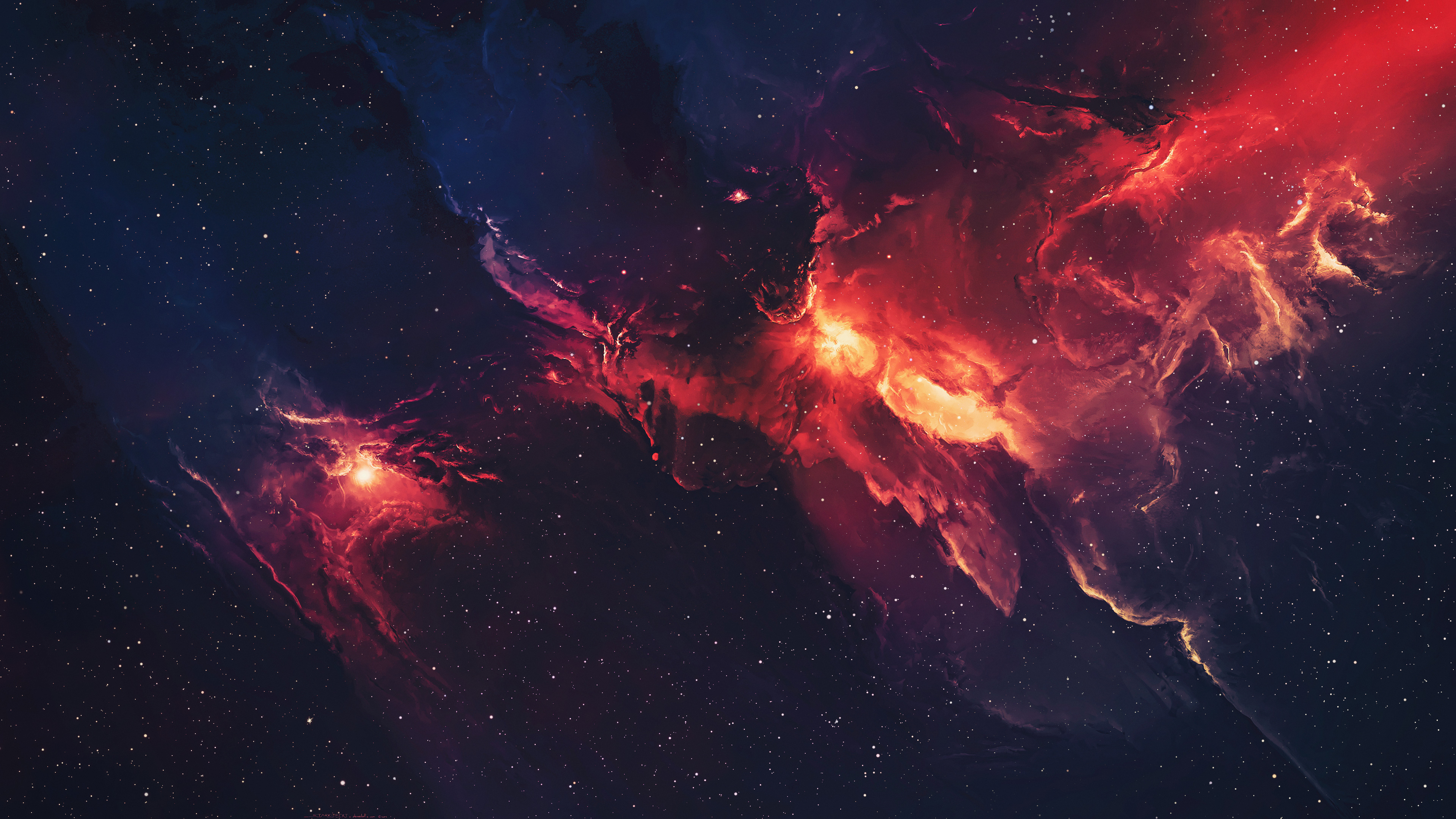 Galaxy Space Stars Universe Nebula 4k HD Digital Wallpaper