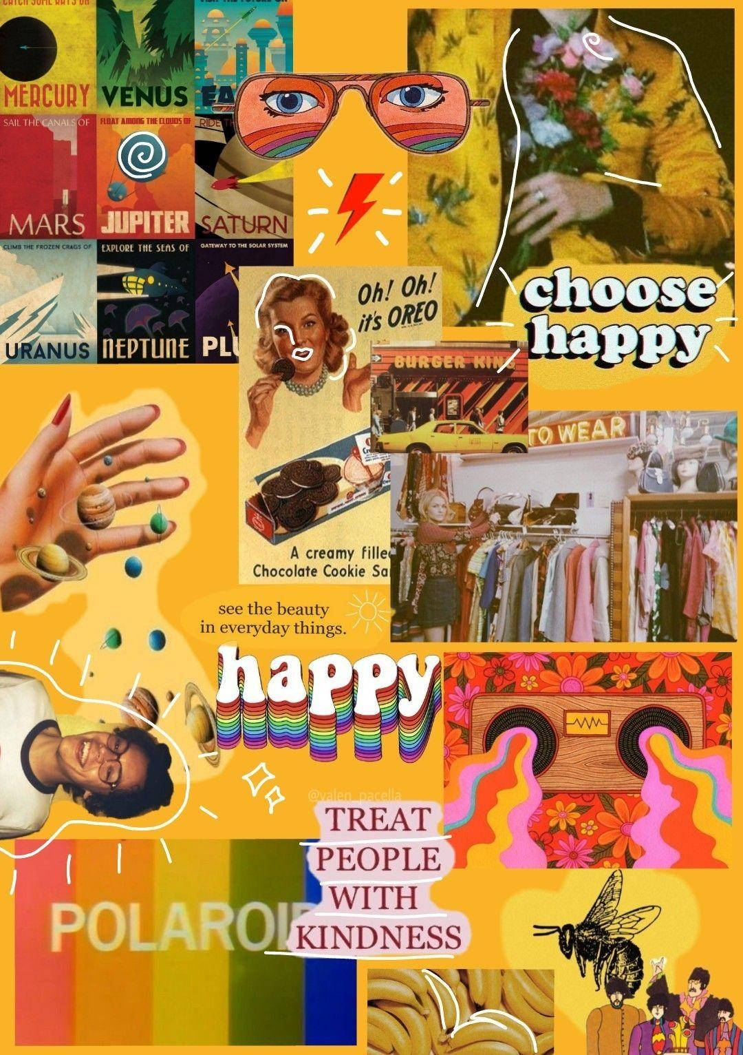 Yellow Vintage Aesthetic Wallpaper
