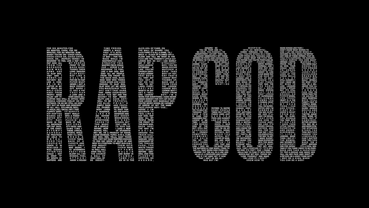 Rap God Wallpaper Black By Edgarsvensson