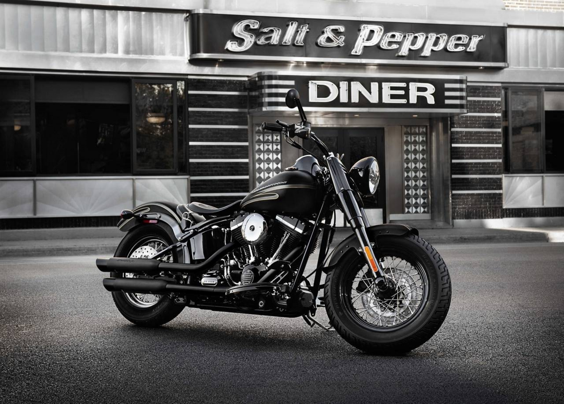 Black Harley Davidson Wallpaper Screen