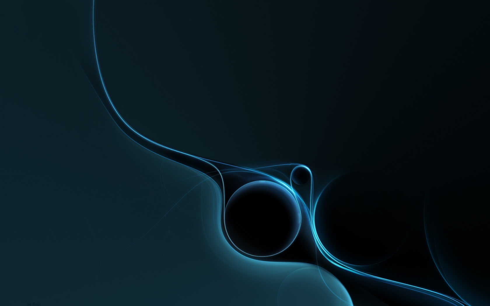 Abstract Windows Wallpaper Blue Fractal Background