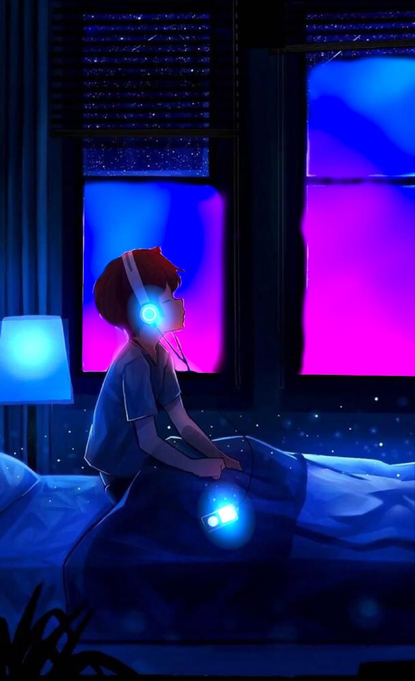 16+] Anime Boy Listening To Music Wallpapers - WallpaperSafari