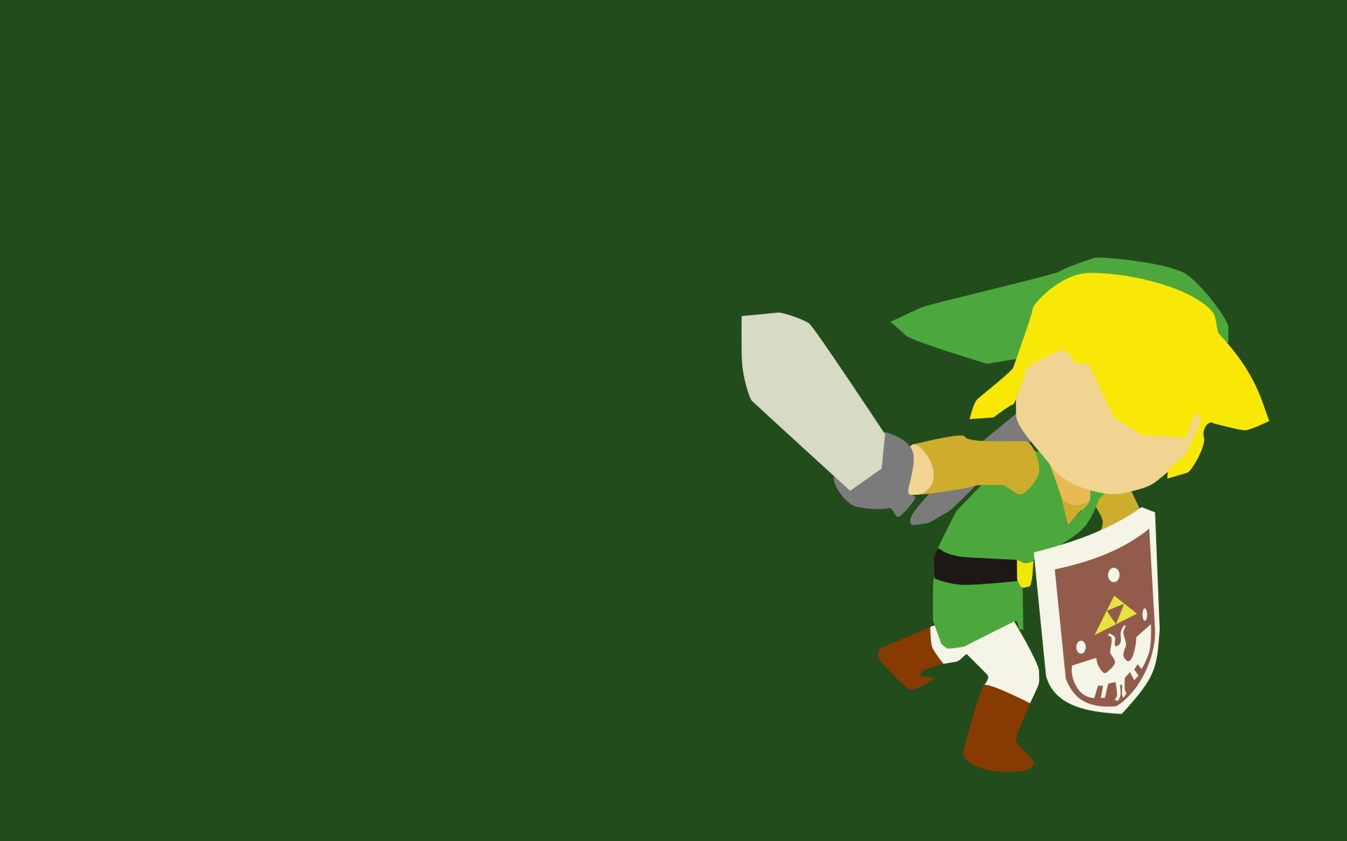 Link The Legend Of Zelda Minimalism Video Games