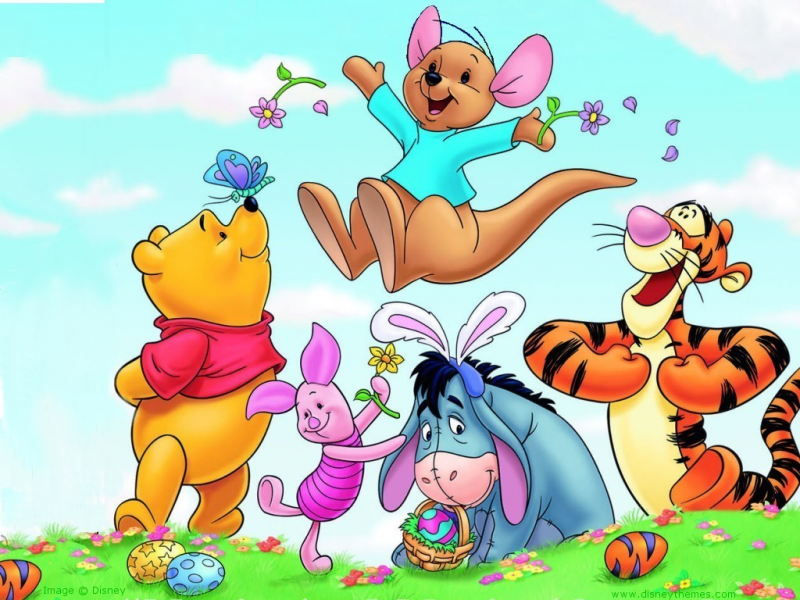 Winnie The Pooh Easter Desktop Wallpaper