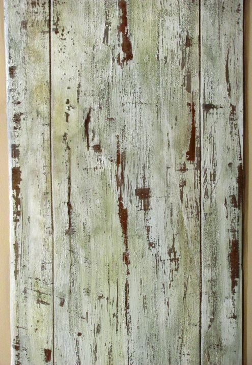 Distressed Wood Wallpaper Faux Panel By