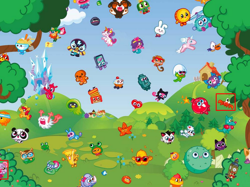 background and the moshi monsters village background they are below