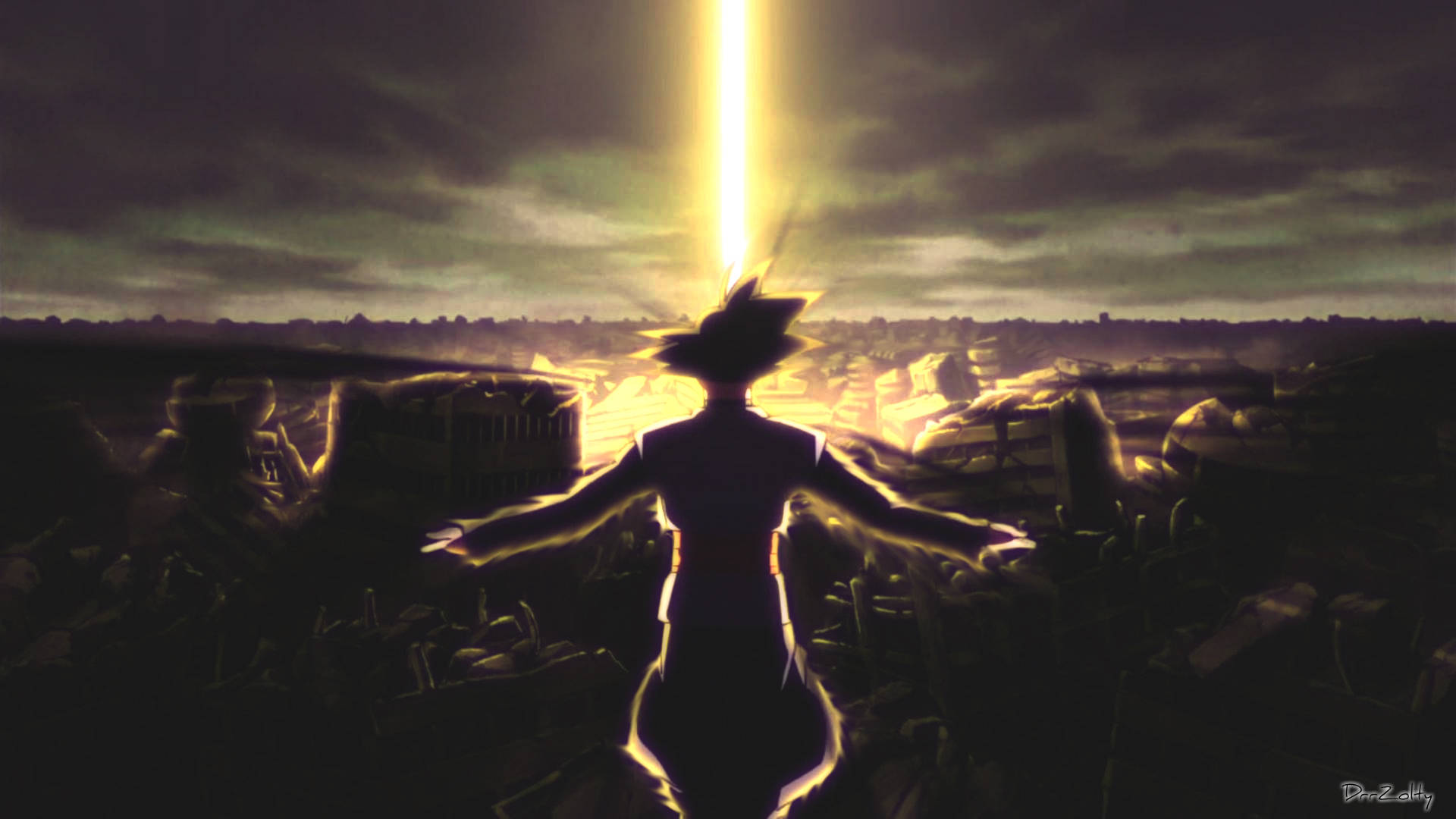 Dynamic Goku Black iPhone Wallpaper