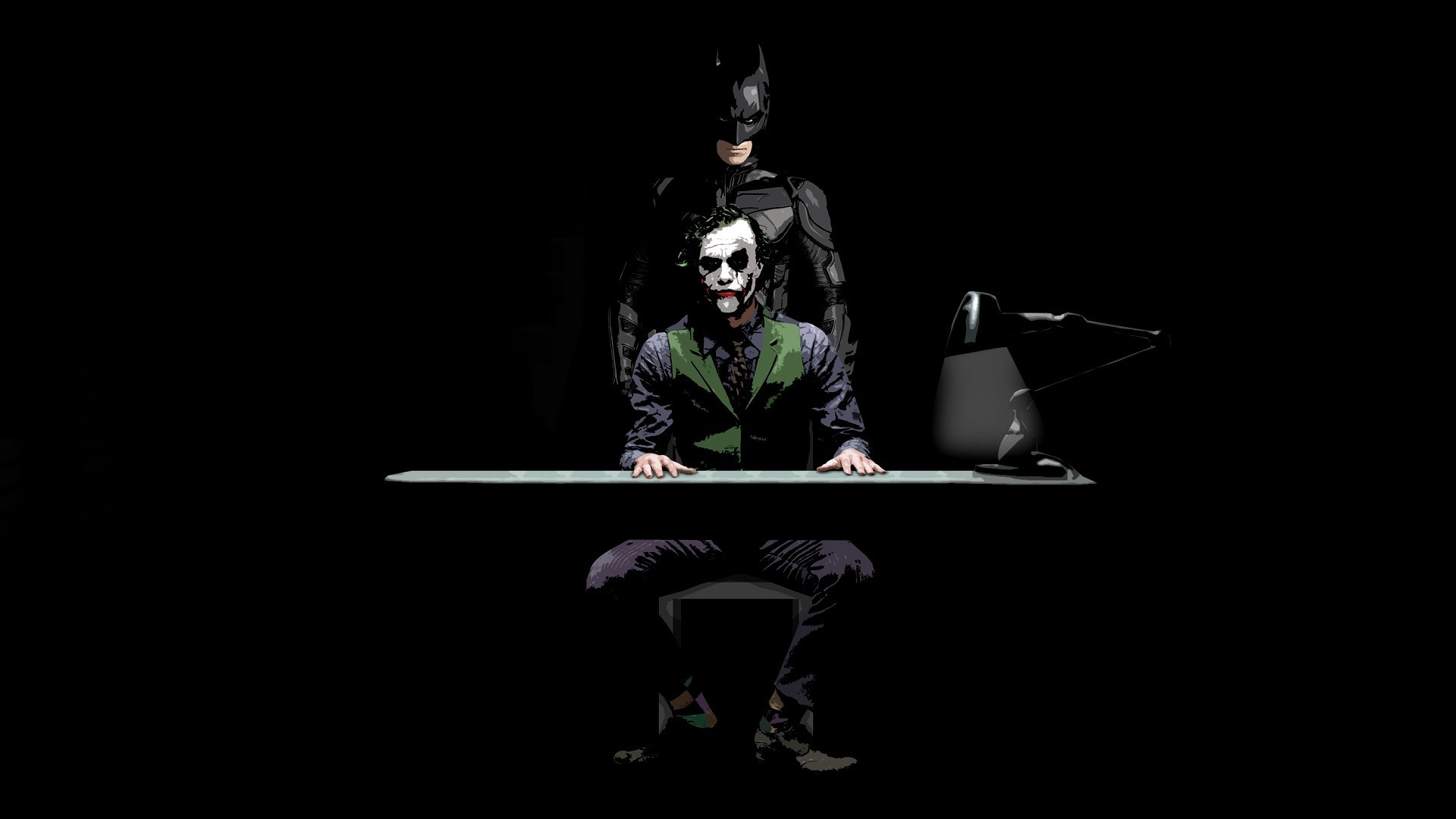 Batman And Joker The Dark Knight Wallpaper