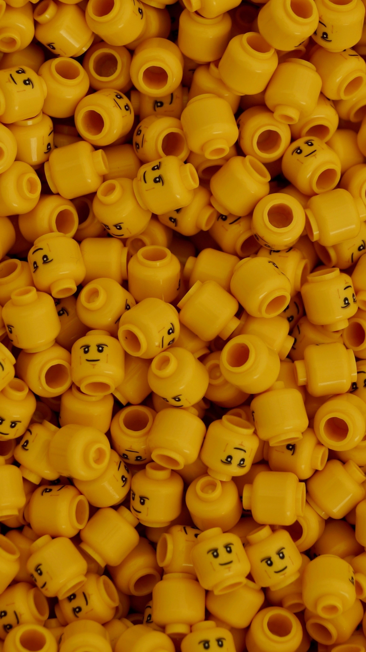 Yellow Lego Toy Wallpaper iPhone