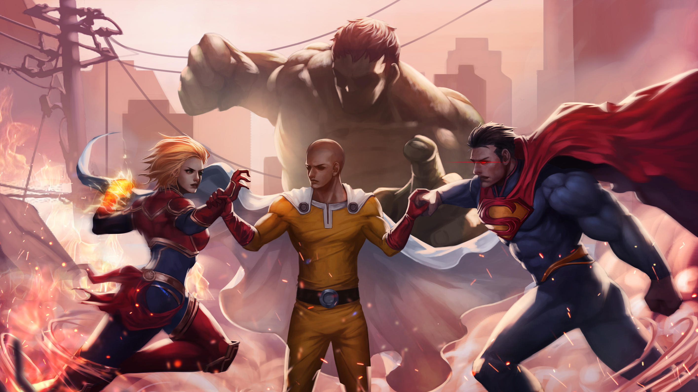 Anime Vs Dc And Marvel Wallpaper HD Superheroes 4k