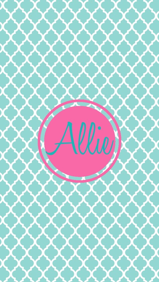 And If Your Name Is Allie iPhone Wallpaper Monogram