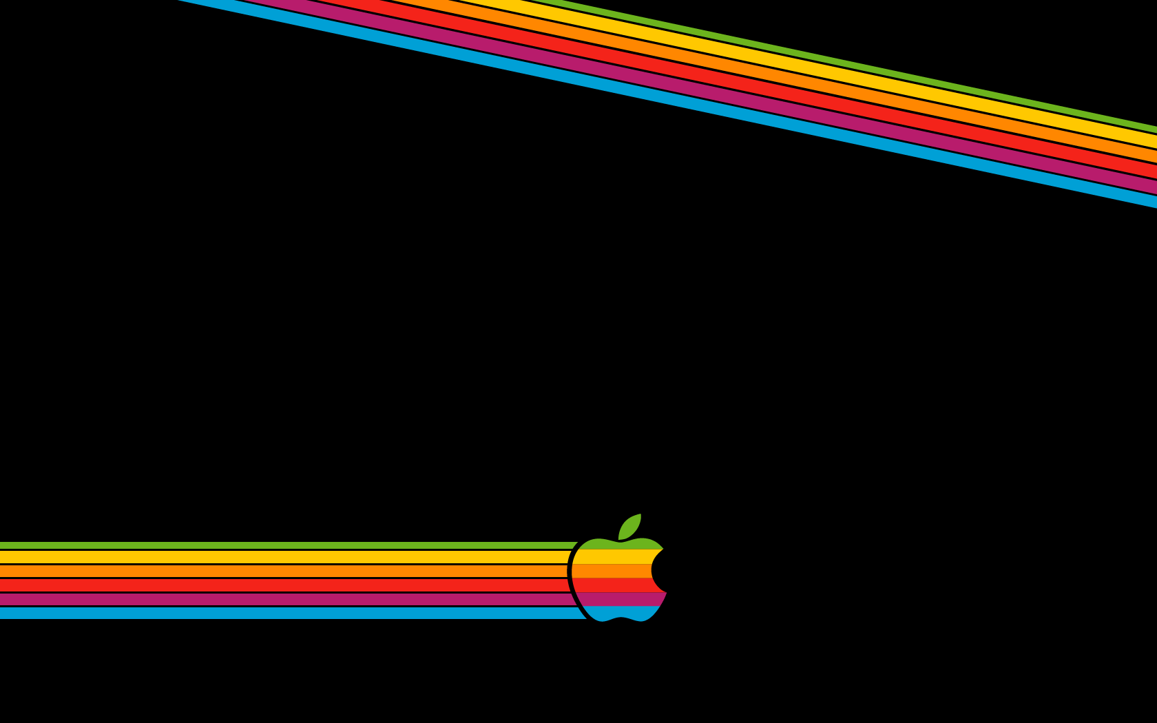 Rainbow Apple iPad Air Wallpapers Free Download