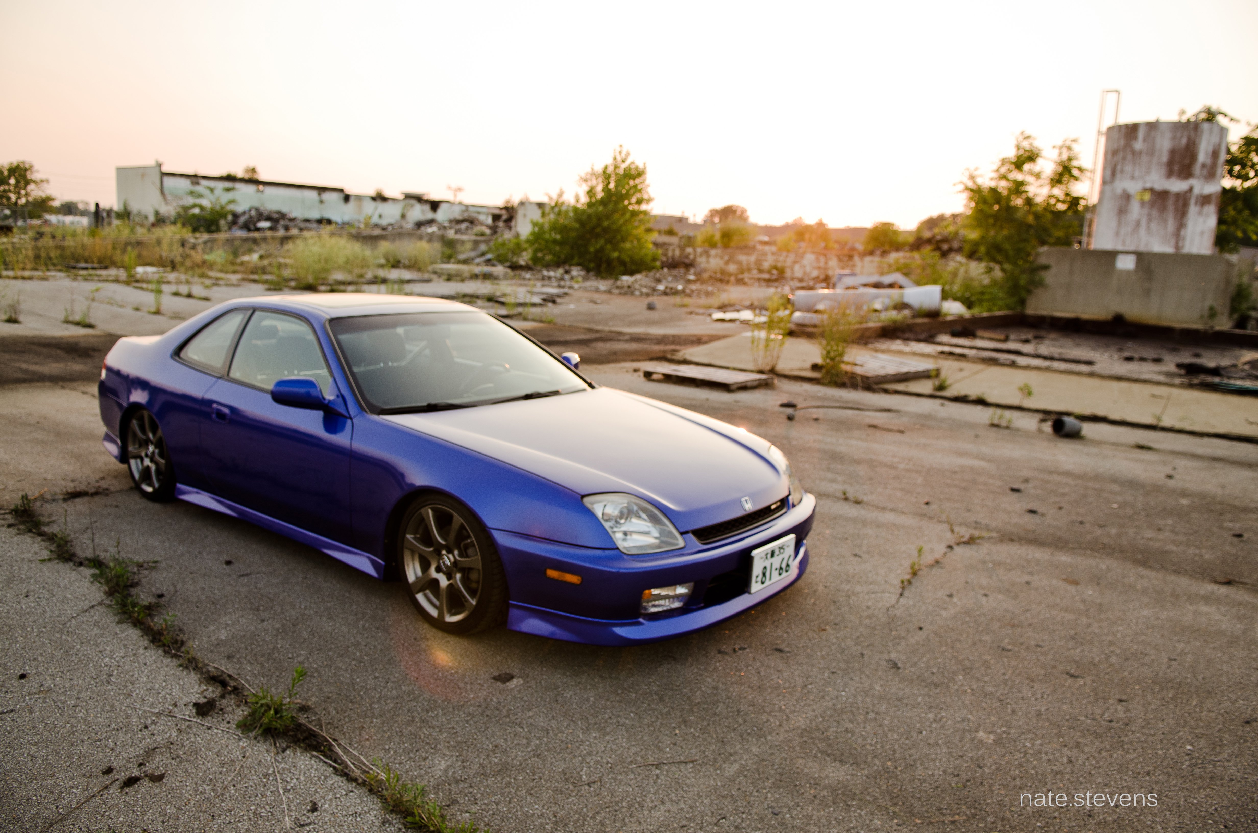 Honda Prelude Blue Car Vehicle Wallpaper