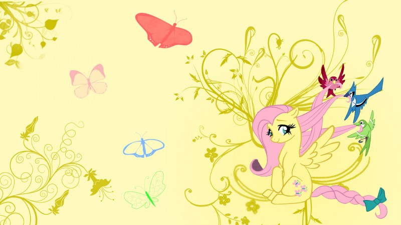   hair pony solo unknown artist wallpaper widescreen wings yellow body