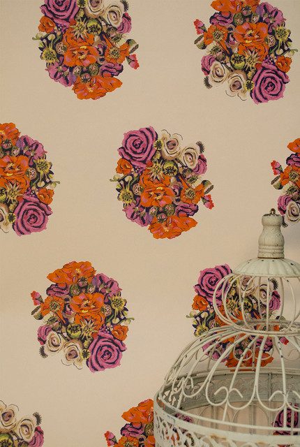 British Bouquet Wallpaper Traditional London By