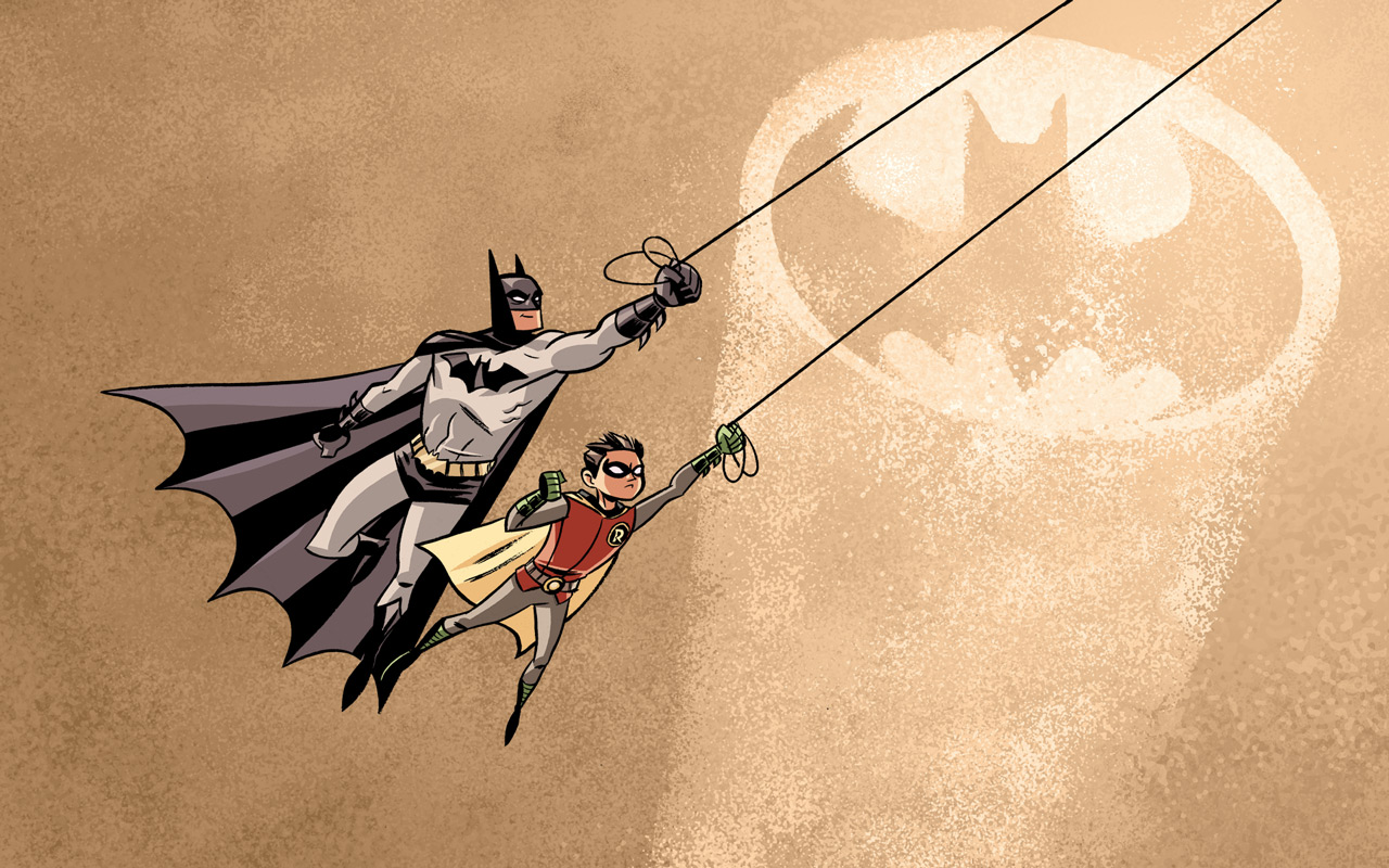 Batman Robin Dc Ics Grayson HD Wallpaper Cartoon Animation