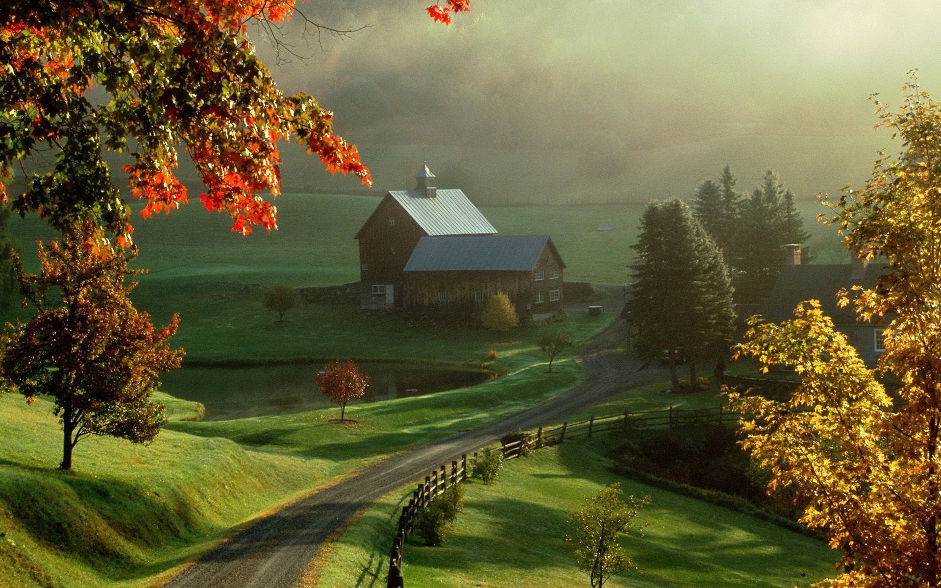 New England Fall Wallpaper