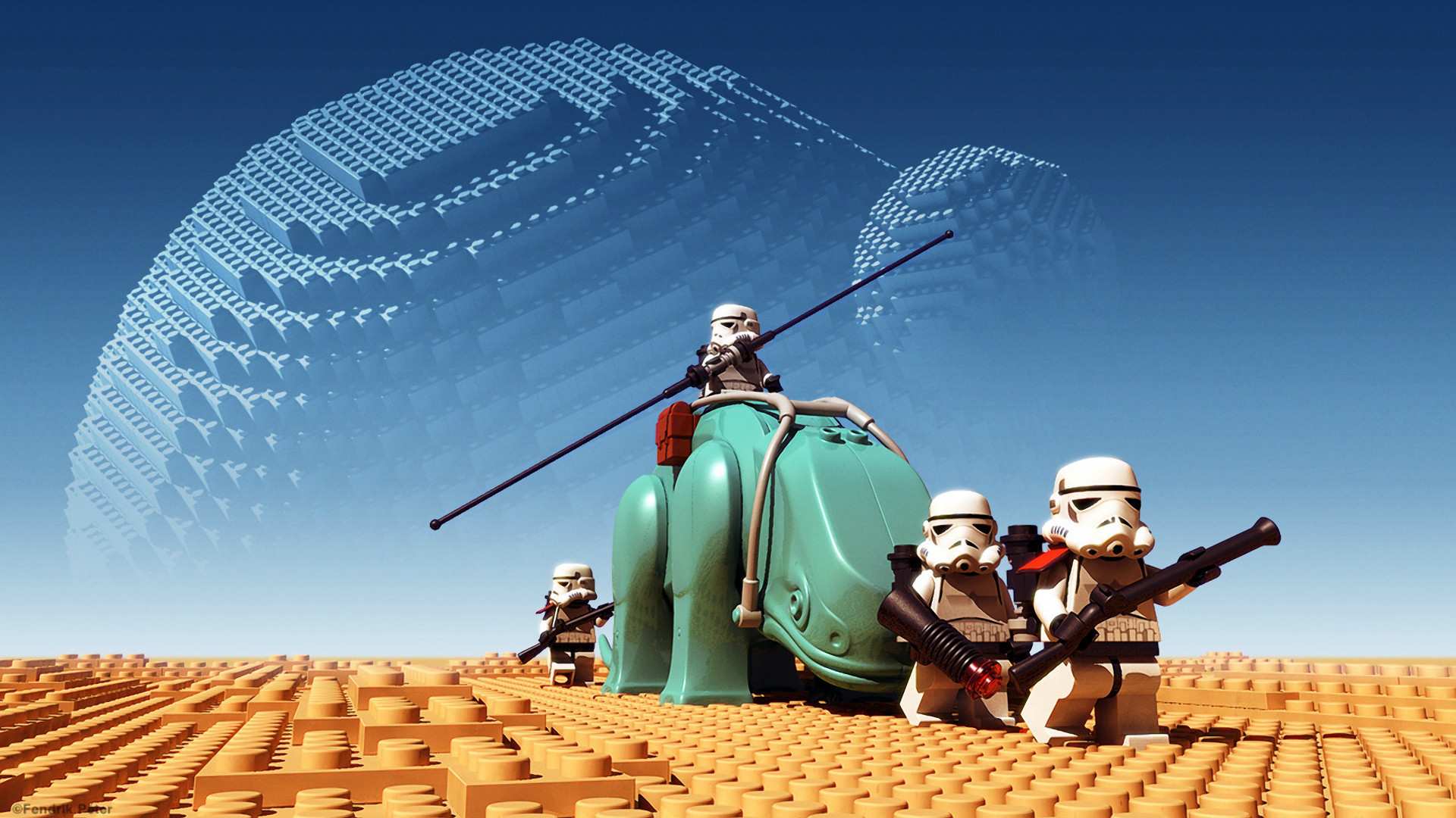 Brick Patrol I By Peter Fendrik Lego Star Wars 3d Art