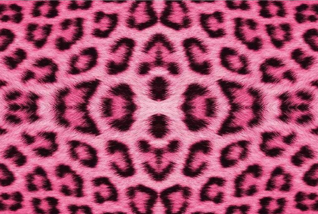 Wallpaper Pink Leopard Background