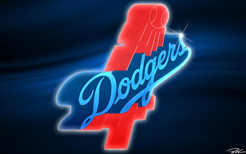Blue Dodgers Sports Baseball HD Desktop Wallpaper