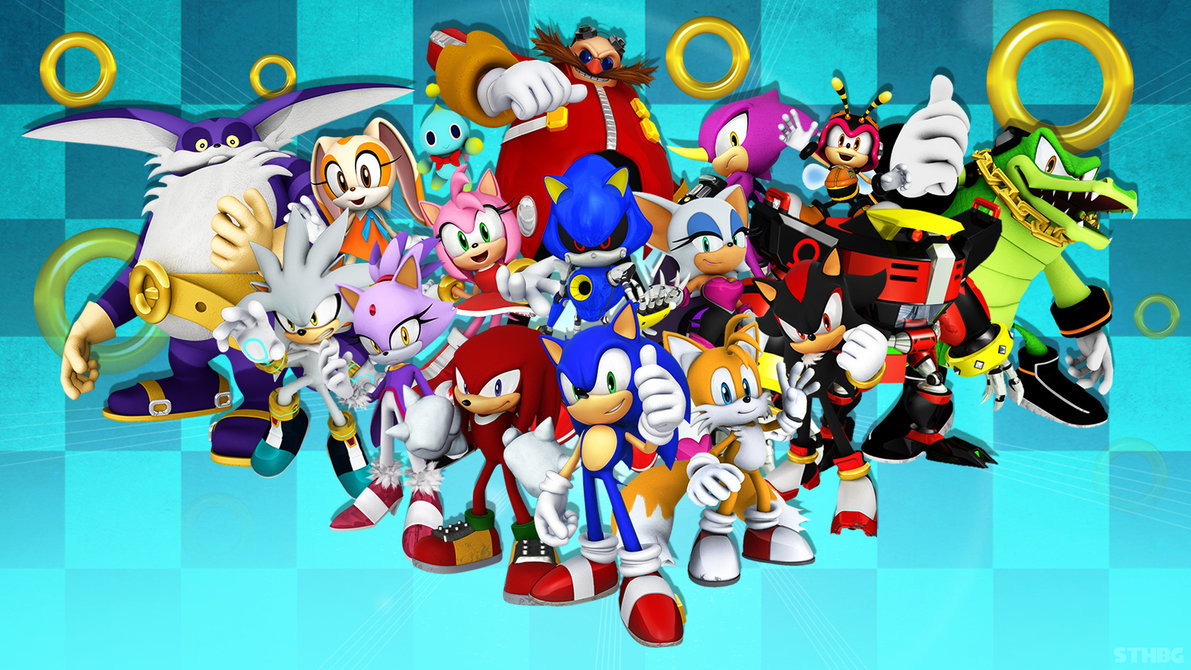 Sonic The Hedgehog And Friends   Wallpaper by SonicTheHedgehogBG on