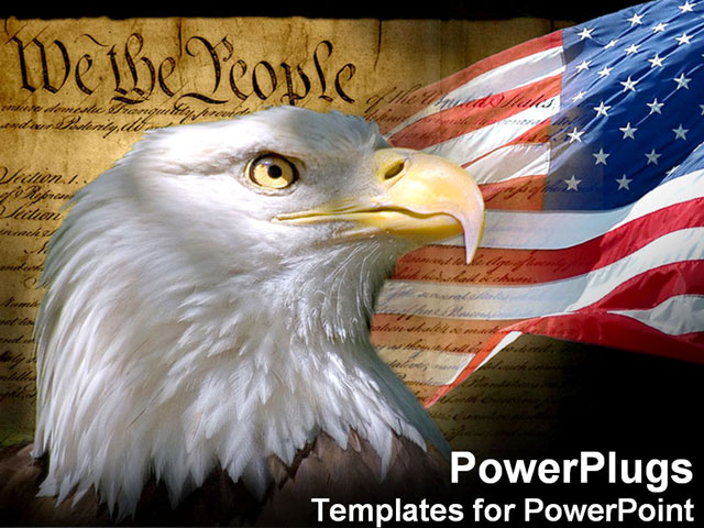 PowerPoint Template about america american animal
