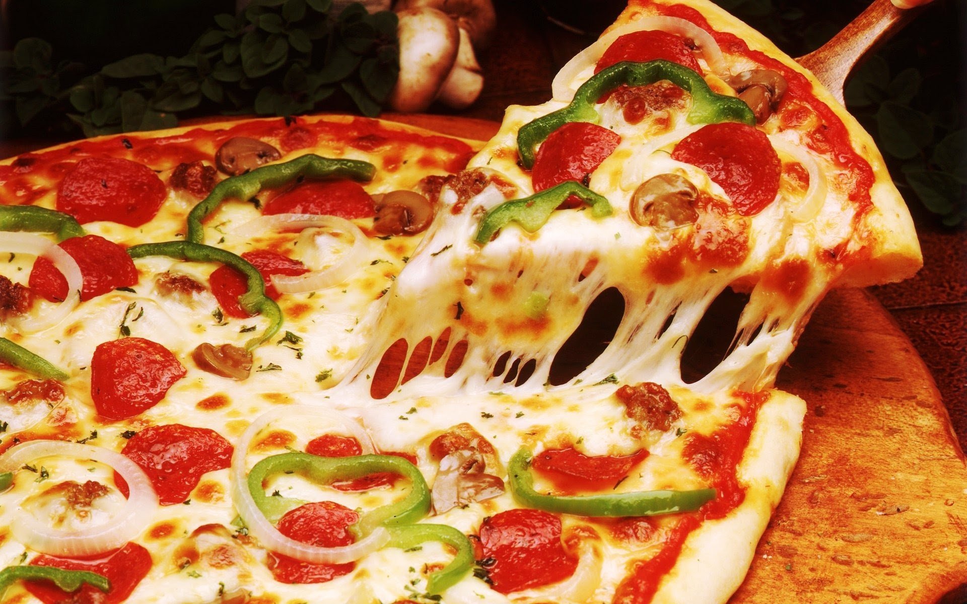 Pizza Wallpaper Top Background