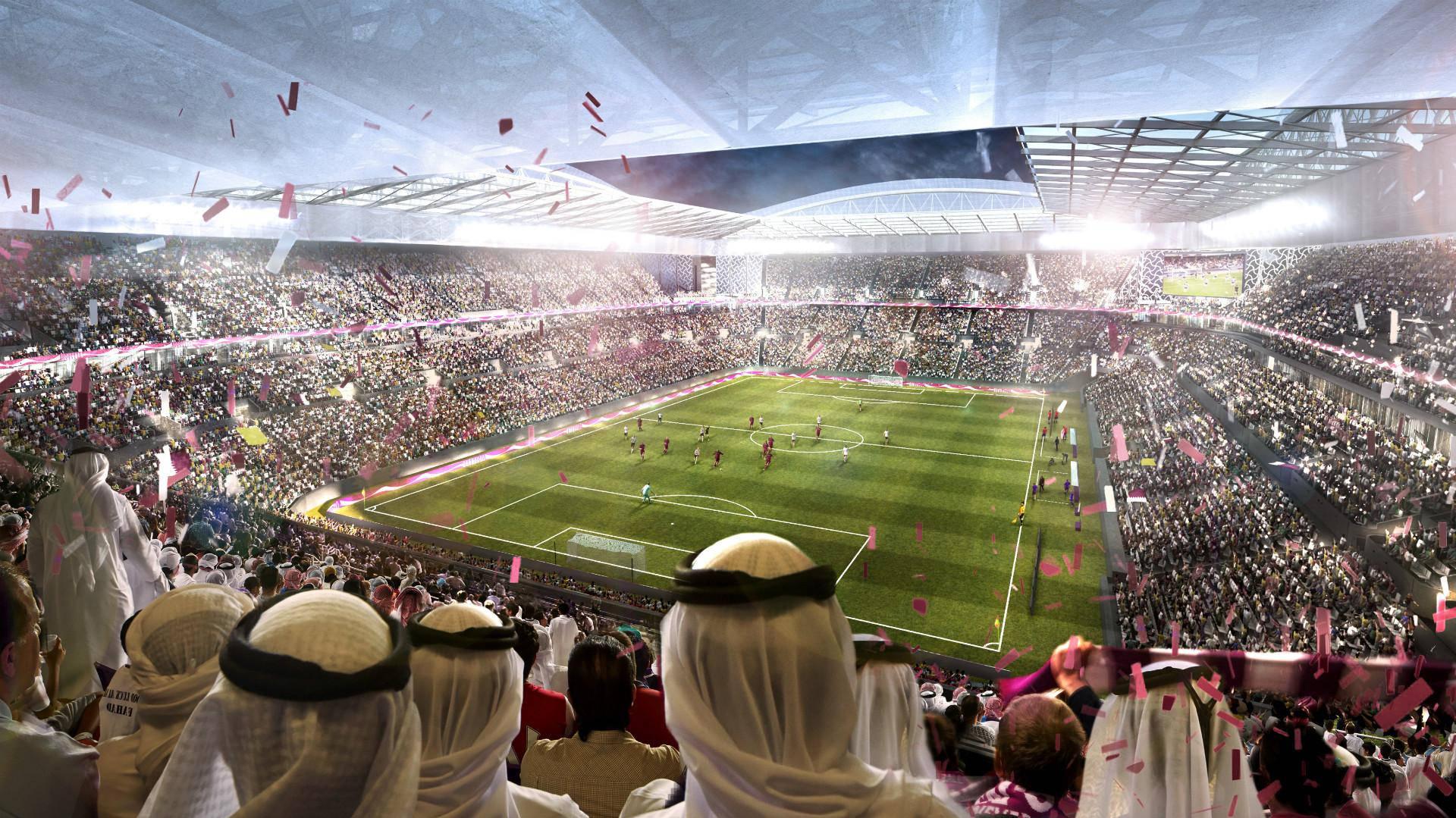 Al Rayvan Stadium Fifa World Cup Wallpaper