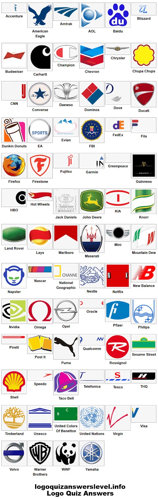 logo quiz answers level 3