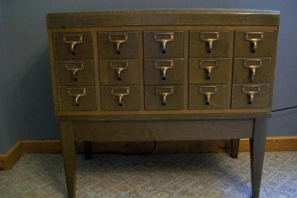Old Library Card Catalog For Sale