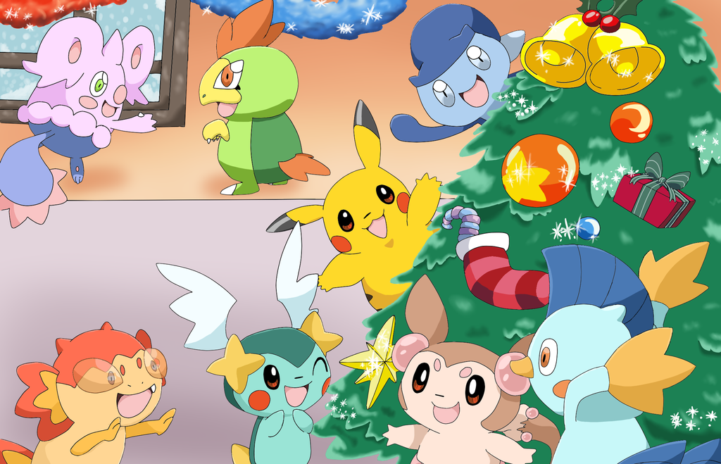 Pokemons Christmas Wallpaper  Download to your mobile from PHONEKY