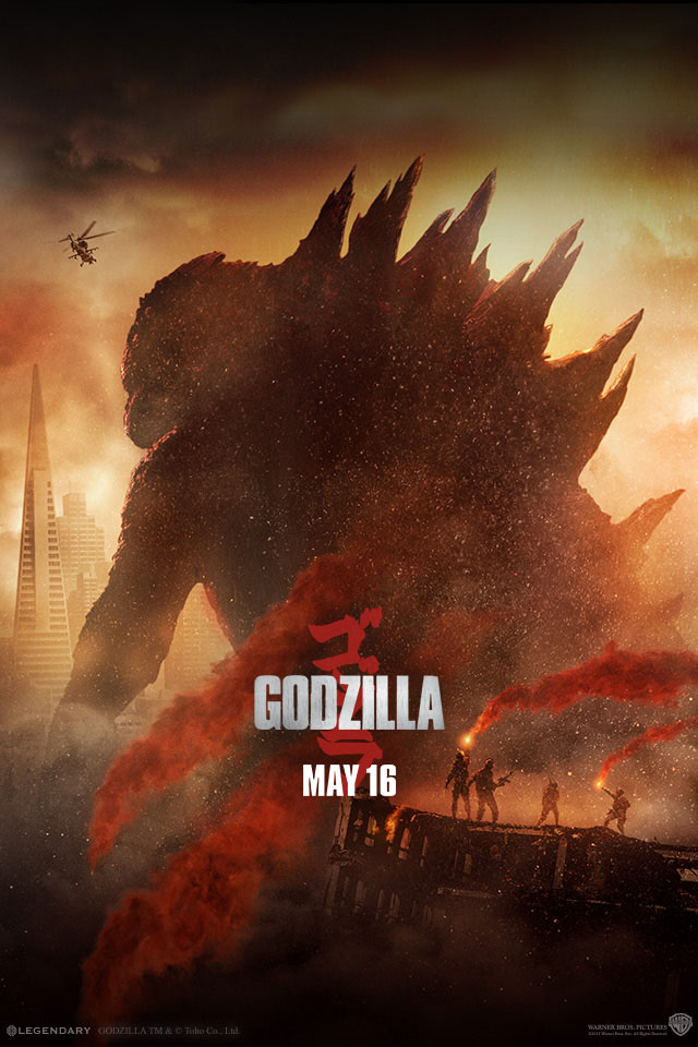 Godzilla Movie 2014 HD iPhone iPad Wallpapers