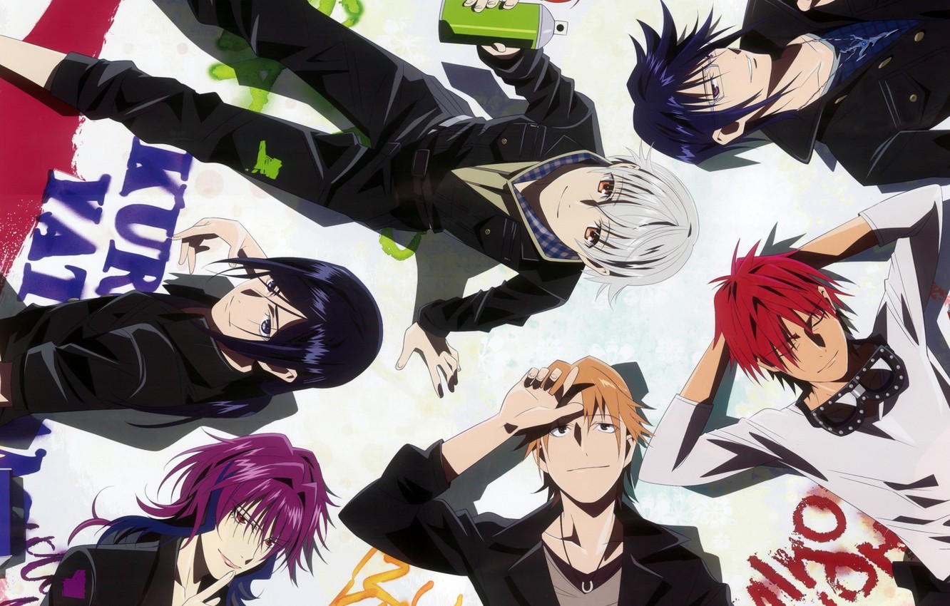 Wallpaper Red Blue Project Key Yata Misaki K