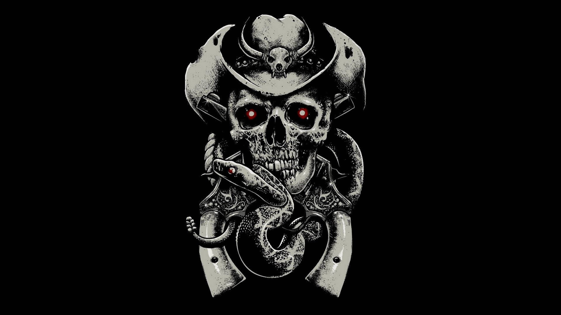 Black Skull Wallpaper